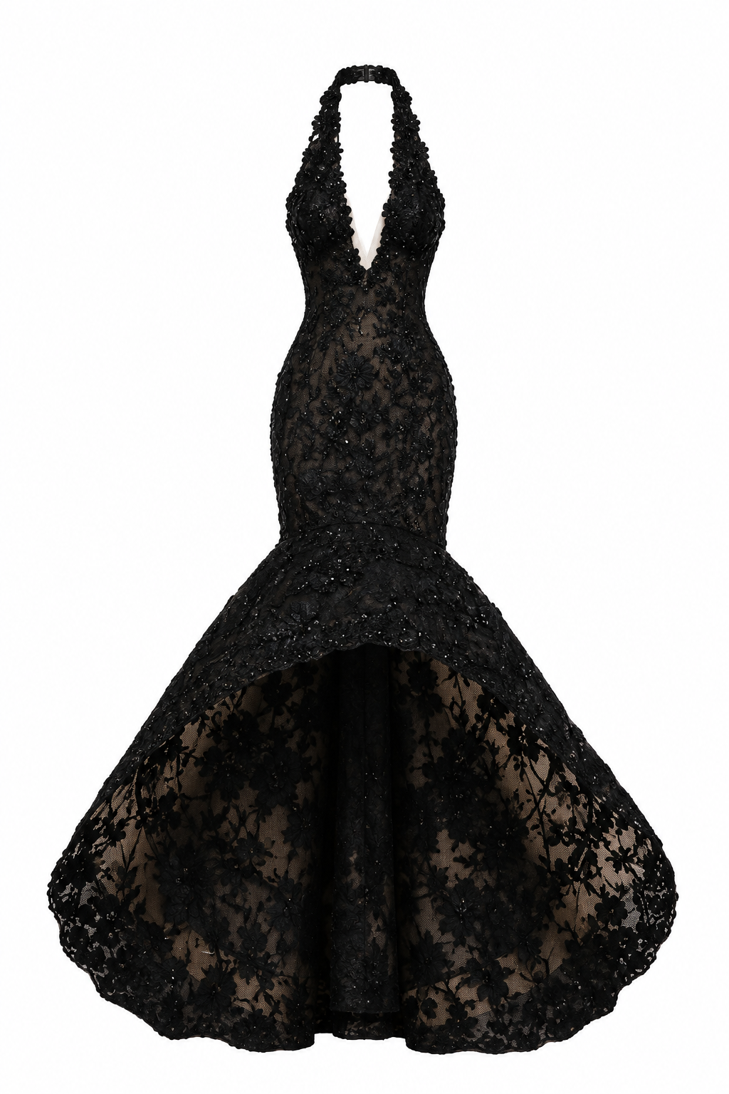 Black Sequin Gown