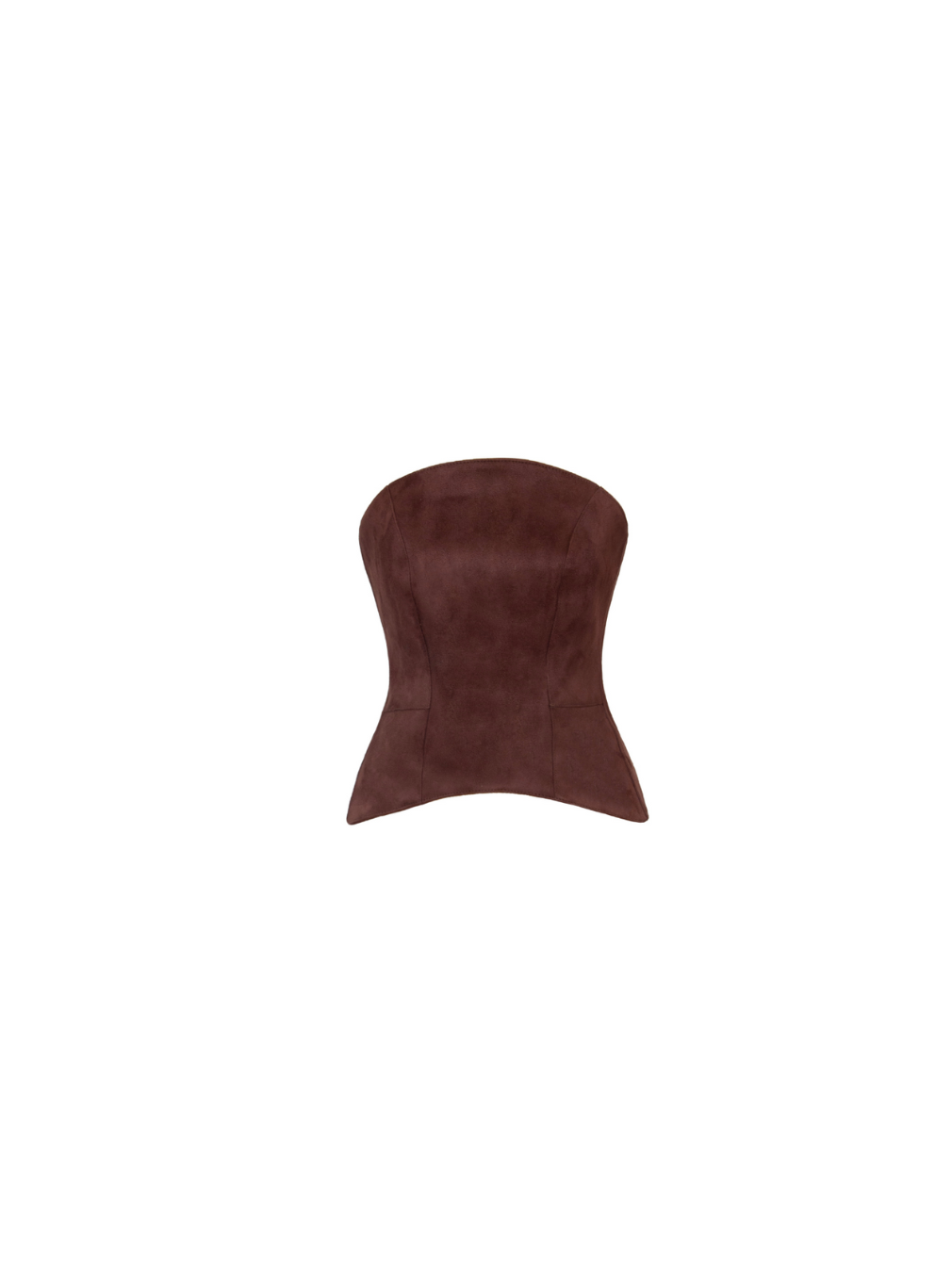 Brown Suede Corset