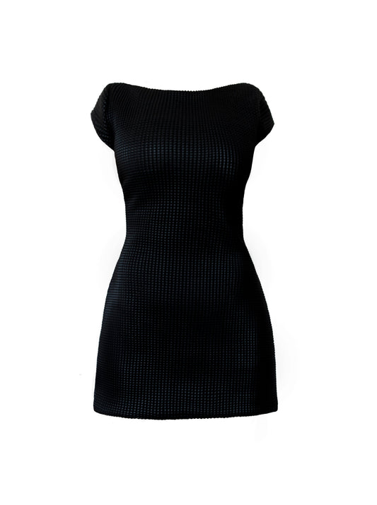 Black Leather Mini Dress