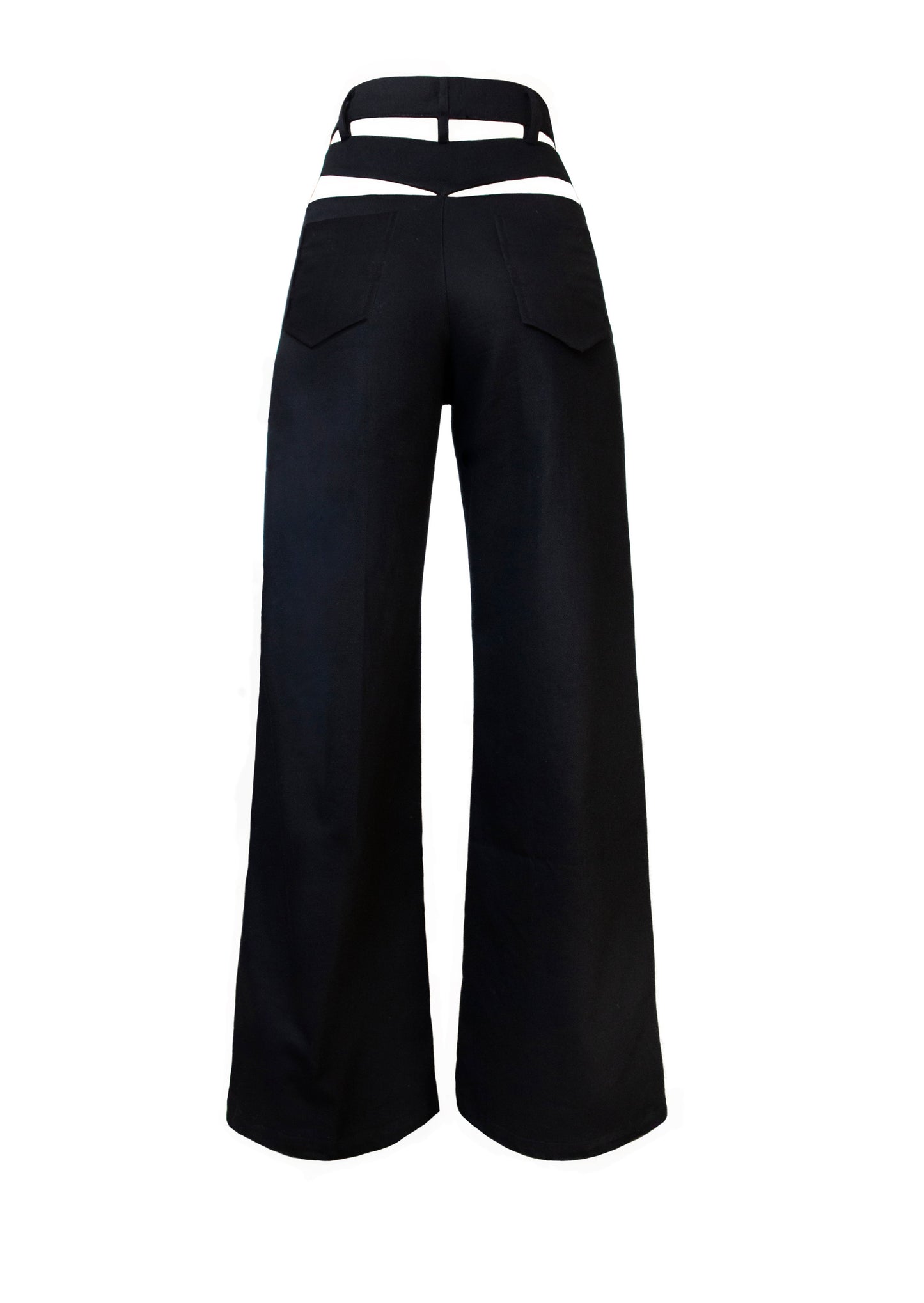Black Cutout Pants