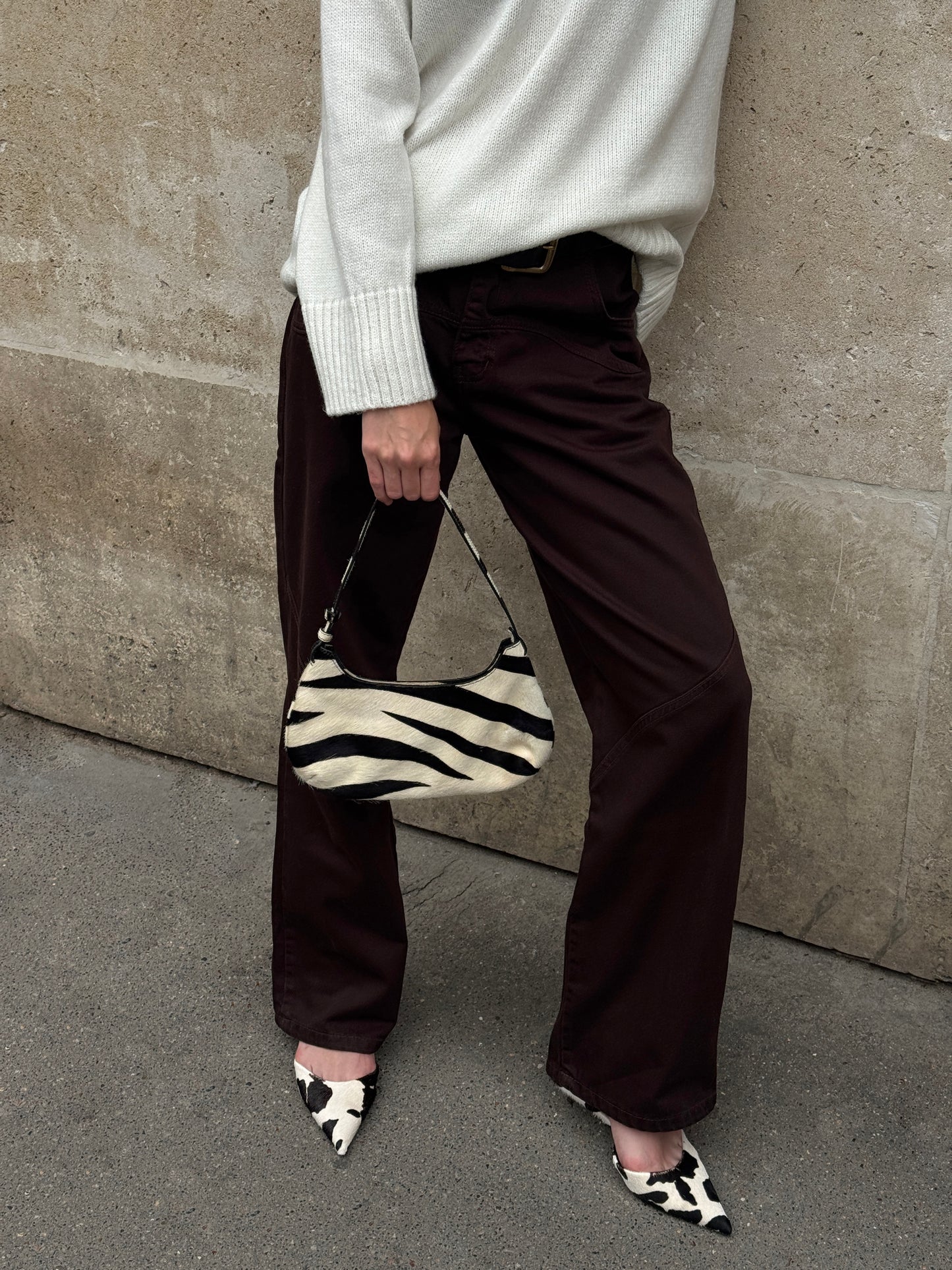 Brown Slouchy Denim