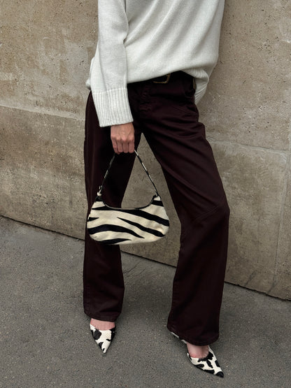 Brown Slouchy Denim