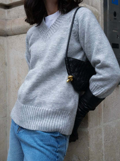 Grey Oversized Pullover
