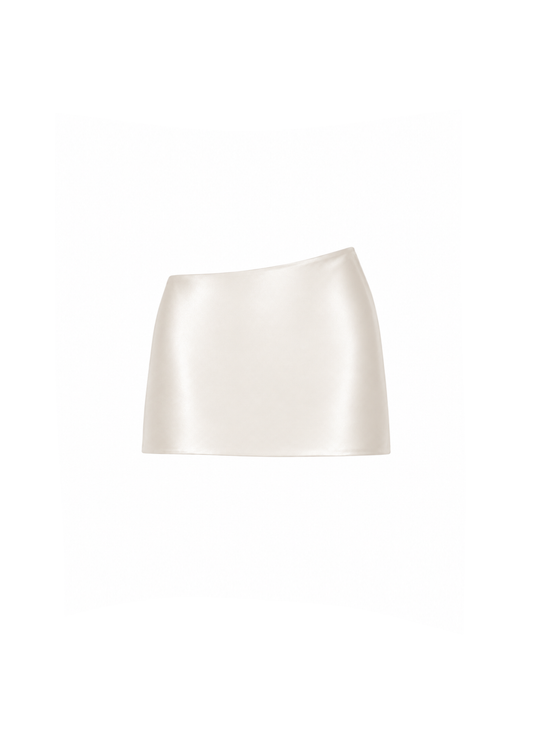 Ivory Satin Skirt