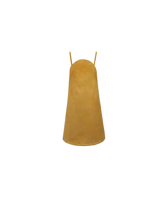 Mustard Suede Dress