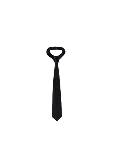 Checkered Leather Tie