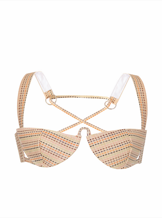 Muted Raffia Bralette