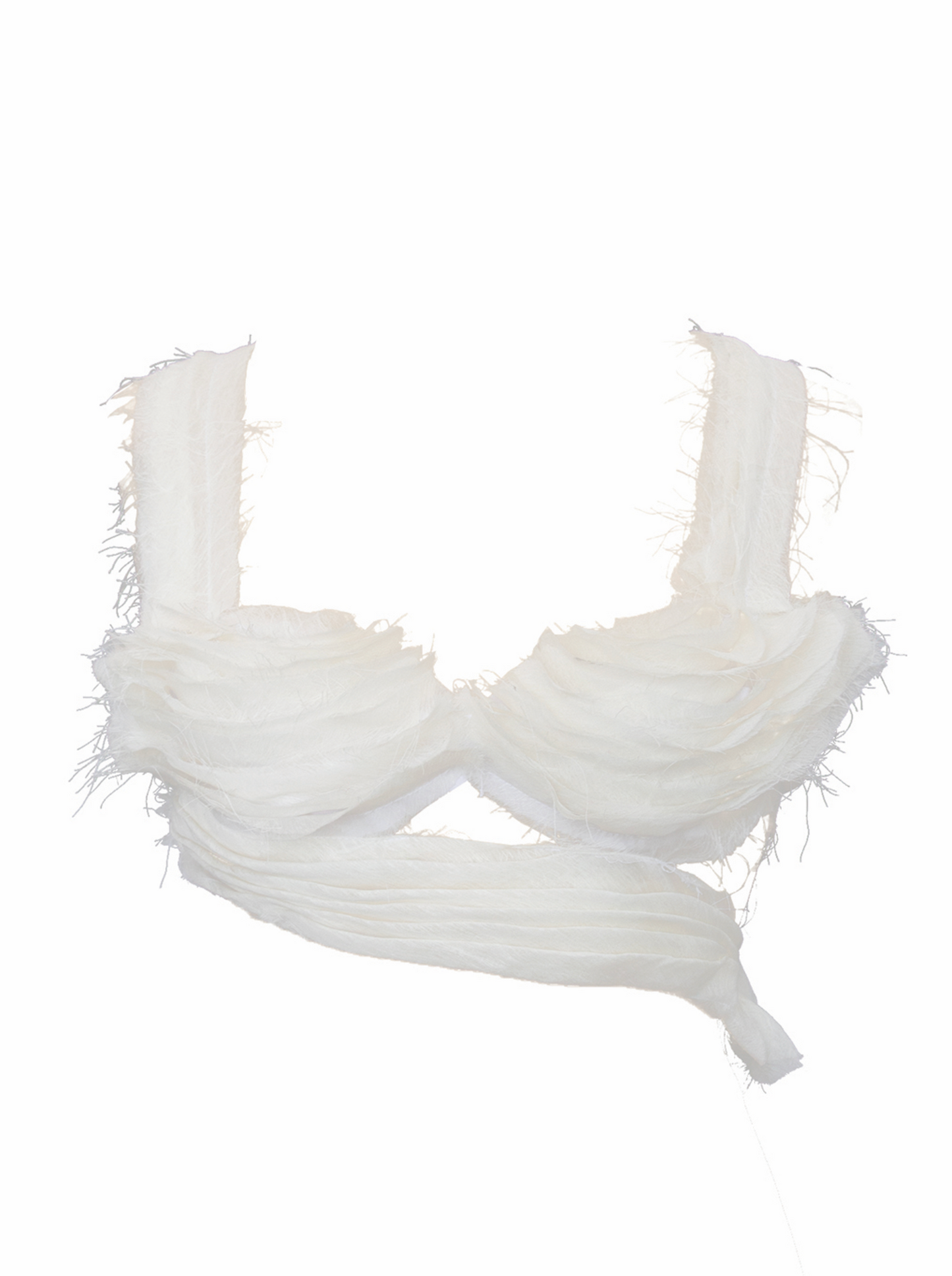 White Chiffon Bralette