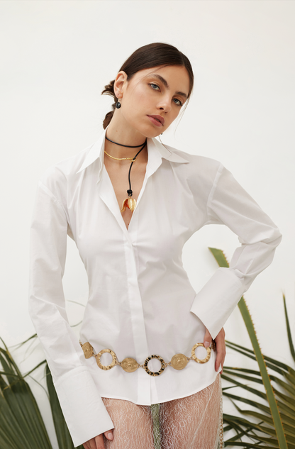 Fitted Poplin Shirt