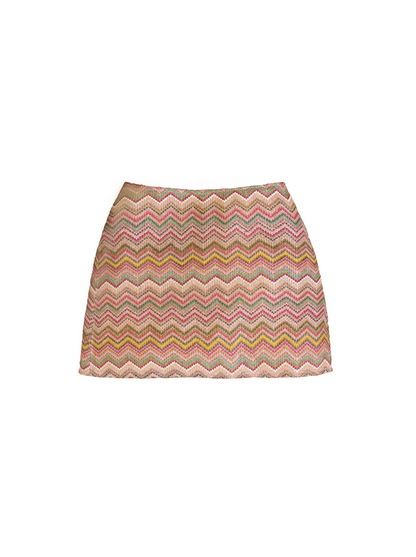 Zig Zag Raffia Skirt