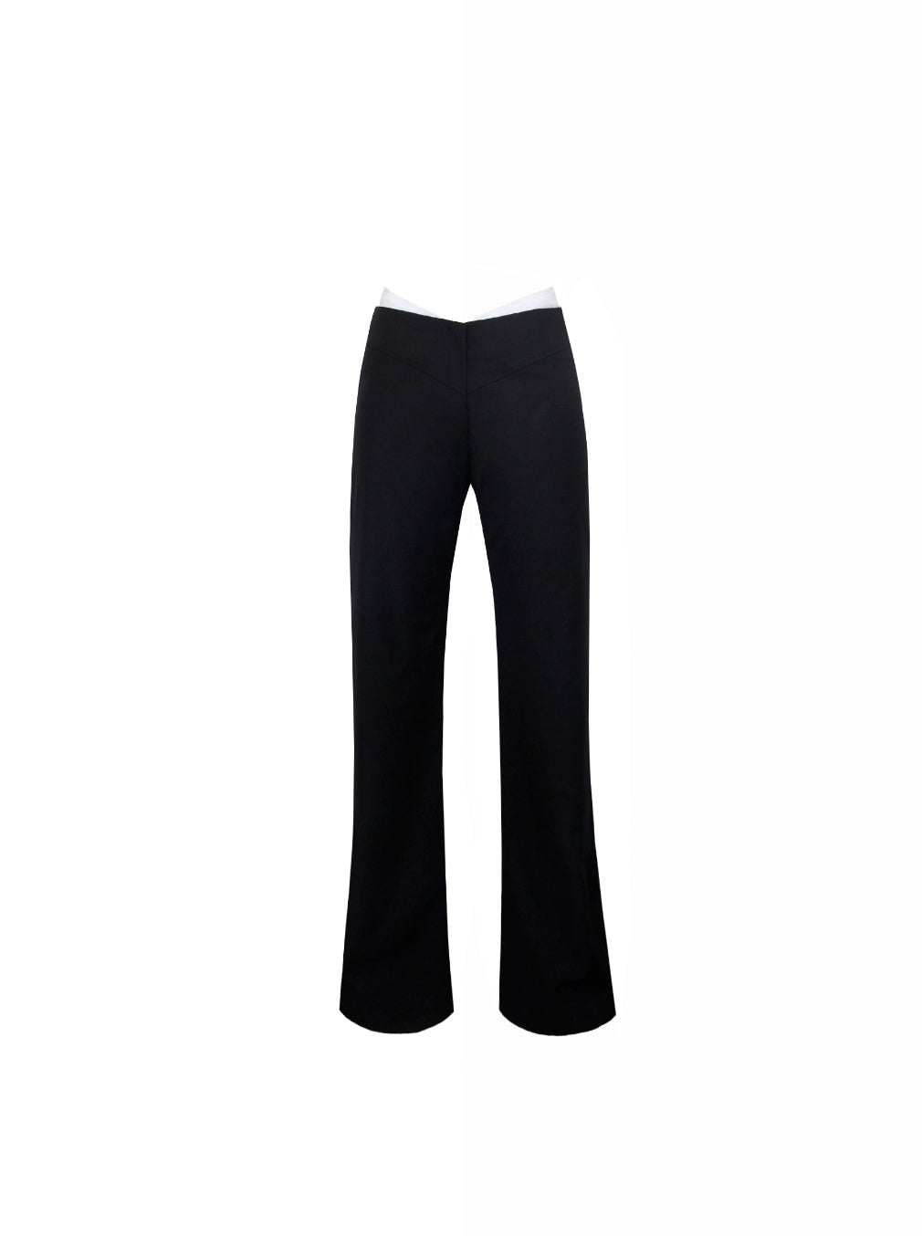 Black pants on a white background