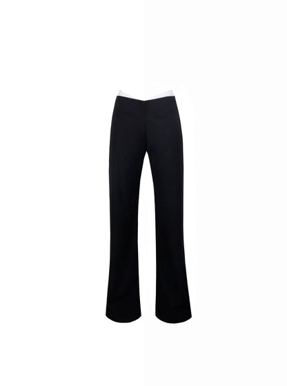 Black pants on a white background