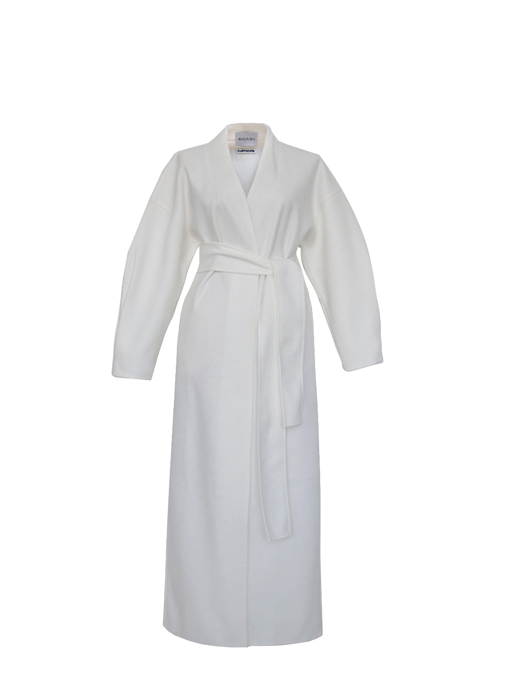 White robe on a white background