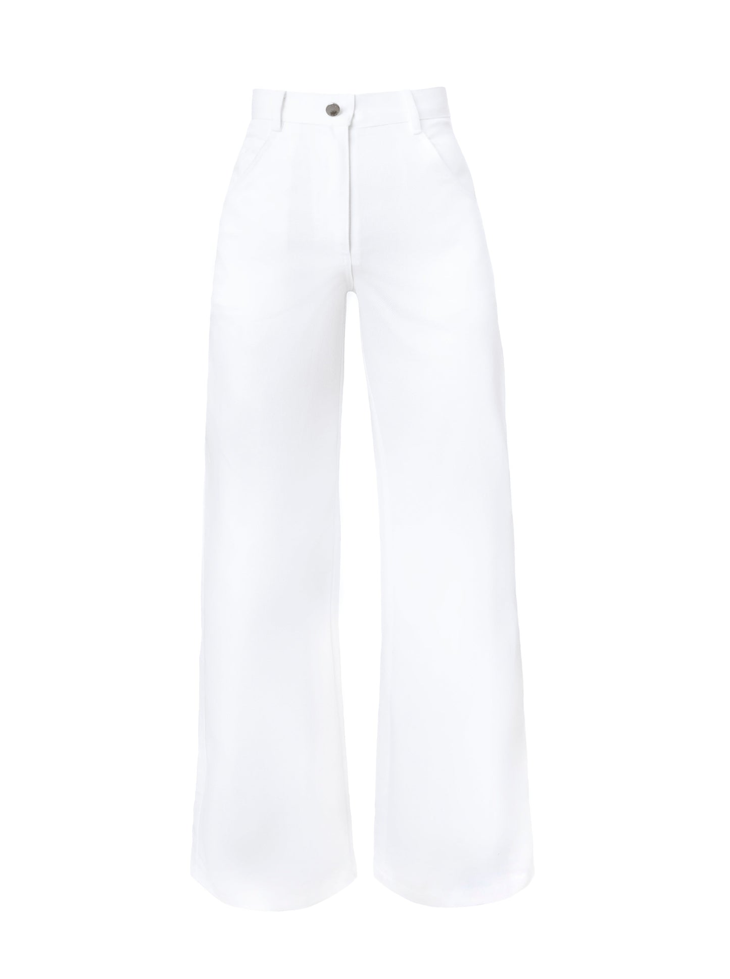 White Cutout Pants