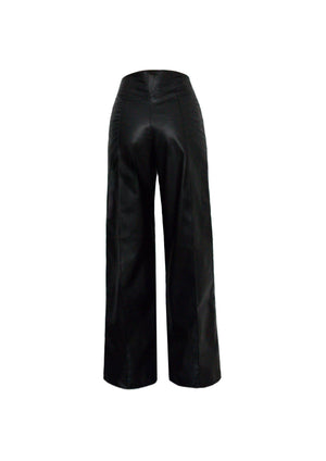 Faux Black Leather Pants