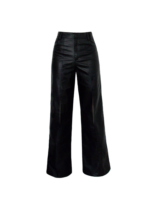 Faux Black Leather Pants
